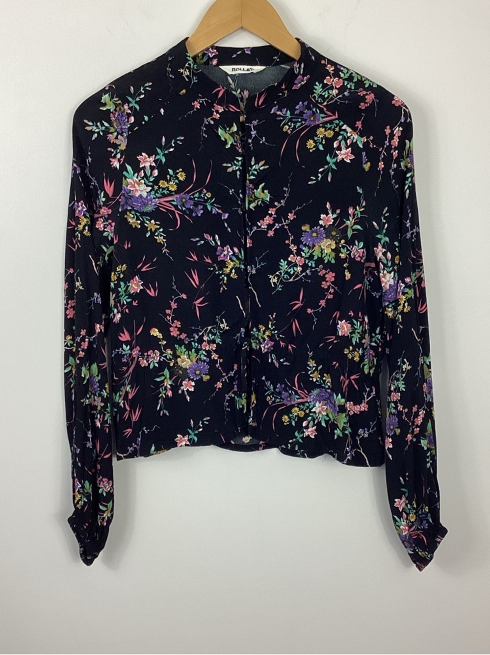 Rolla's Ella Meadow Hook And Eye Floral Blouse Size Medium 10
